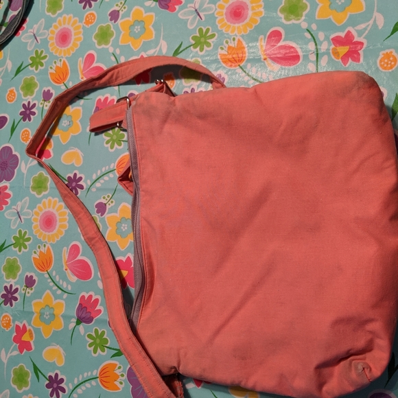 Salmon colored crossbody purse. - Picture 3 of 3